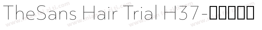 TheSans Hair Trial H37字体转换